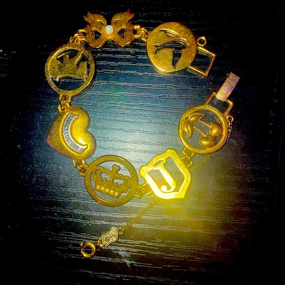 Juicy Couture Jewelry - Juicy Couture gold bracelet *barely worn* RARE